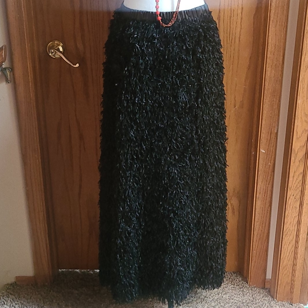Sunday In Brooklyn Anthropologie Fuzzy Maxi Skirt
